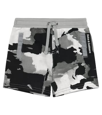 Bébé – Short à motif camouflage en coton | Dolce&Gabbana Kids
