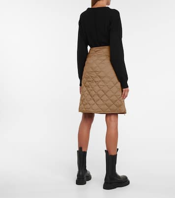 Quilted high-rise down skirt | Moncler