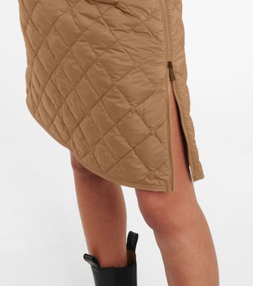 Quilted high-rise down skirt | Moncler