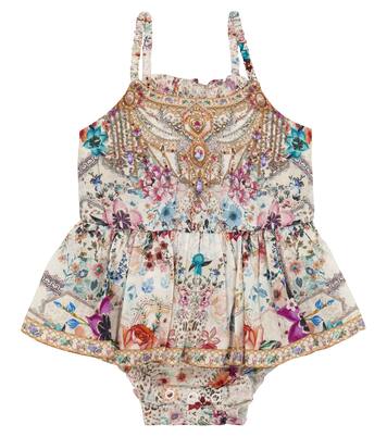 Bébé — combi-short en coton à fleurs | Camilla Kids