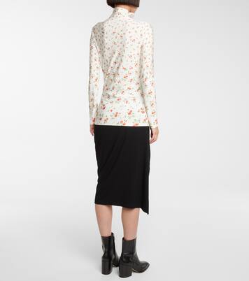 Bedrucktes Top aus Jersey | Rabanne