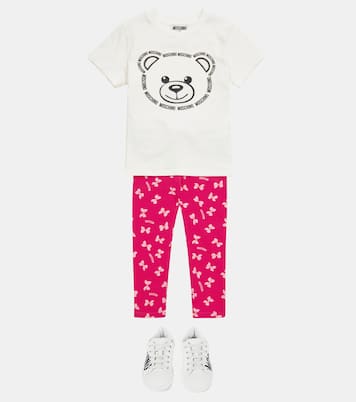 Sneakers aus Leder mit Logo | Moschino Kids