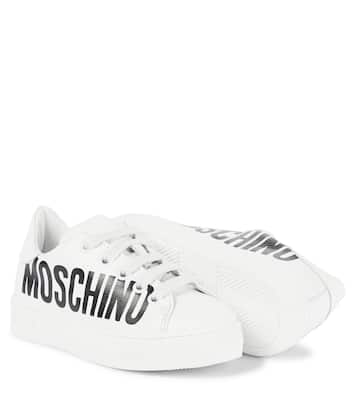 Sneakers aus Leder mit Logo | Moschino Kids