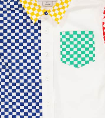 Camisa de algodón con bloques de color | Stella McCartney Kids