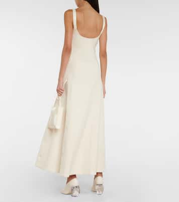 Cotton-blend midi dress | Jil Sander