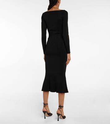Atalanta ribbed-knit midi dress | Galvan