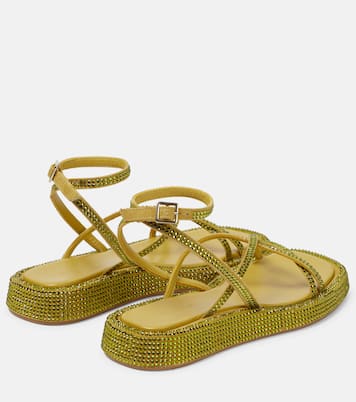 Gia/Rhw Rosie embellished leather 16 S sandals | Gia Borghini