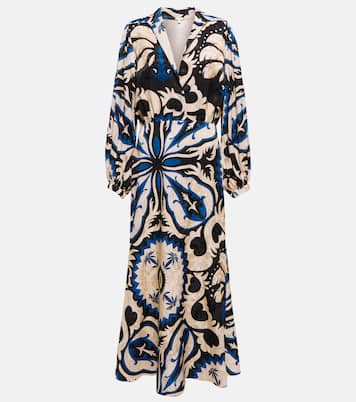 Blurred Reality jacquard midi dress | Johanna Ortiz