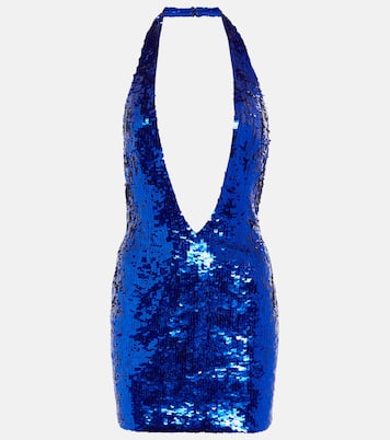Embellished deep V-neck minidress | LaQuan Smith