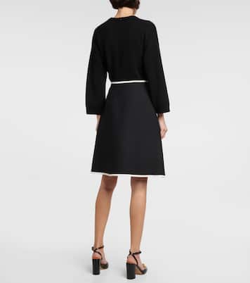 Roman Stud wool and silk miniskirt | Valentino