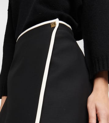 Roman Stud wool and silk miniskirt | Valentino