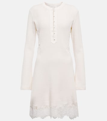 Miniabito in maglia di lana a coste | Chloé