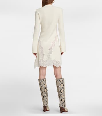 Miniabito in maglia di lana a coste | Chloé