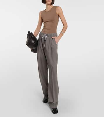 Pantaloni in lana a gamba larga | Maison Margiela
