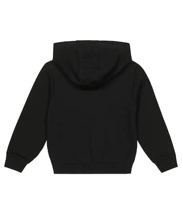 Felpa in cotone con cappuccio e logo | Balmain Kids