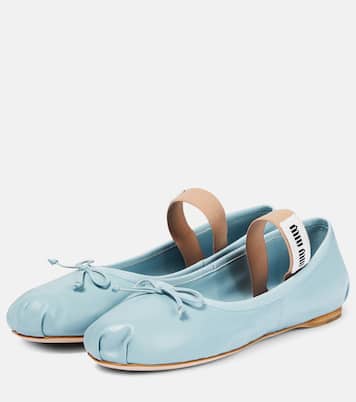 Ballerine in pelle | Miu Miu