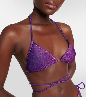 Miami Lurex® triangle bikini top | Reina Olga