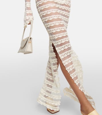 Abito lungo in pizzo semitrasparente | Aya Muse