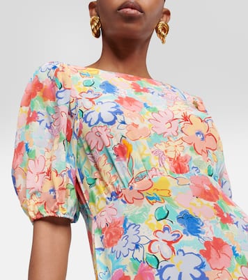 Vestido largo Shireen floral | Rixo