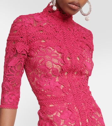 Kalissa guipure lace gown | Costarellos