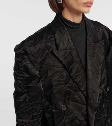 Oversize-Blazer Steroid aus Satin | Balenciaga