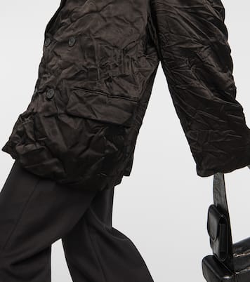 Oversize-Blazer Steroid aus Satin | Balenciaga