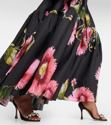 Abito lungo in cotone con stampa | Giambattista Valli