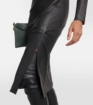 Vestido midi Jurgen de piel | Stouls