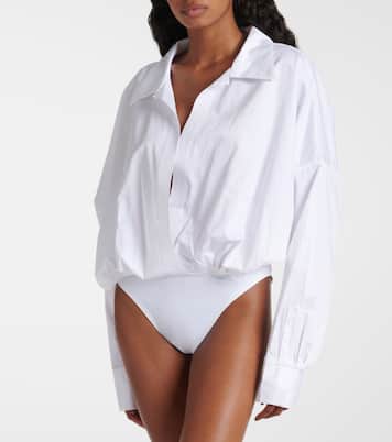 Oversized cotton bodysuit | Norma Kamali