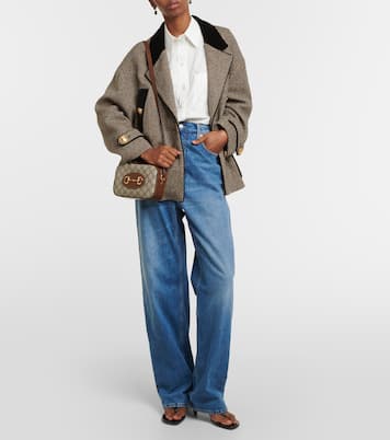 Gucci Horsebit 1955 S号帆布斜挎包 | Gucci
