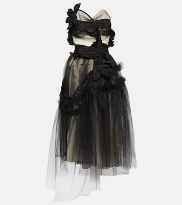Abito midi in seta e tulle | Maison Margiela