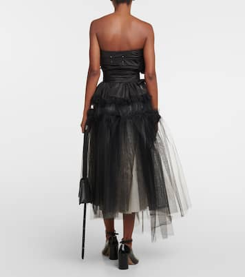 Abito midi in seta e tulle | Maison Margiela