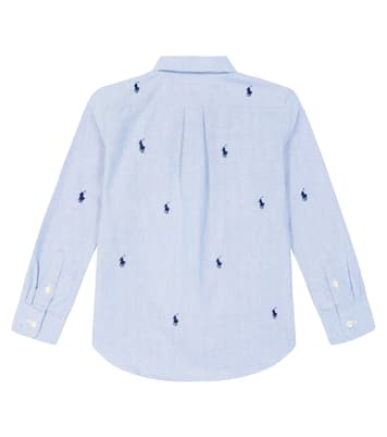 Camisa oxford de algodón bordada | Polo Ralph Lauren Kids