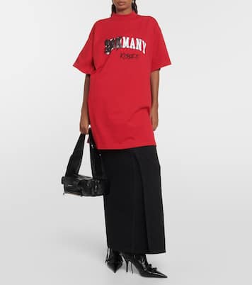 Printed cotton jersey T-shirt | Balenciaga