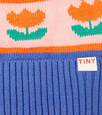 Flowers cotton and wool beanie | Tinycottons