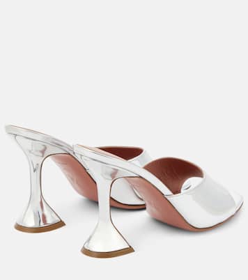 Sandali Lupita in pelle metallizzata  | Amina Muaddi