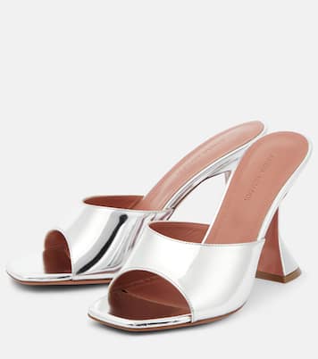 Sandali Lupita in pelle metallizzata  | Amina Muaddi