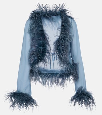 Bluse mit Federn | Oséree