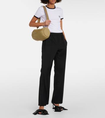 Camiseta de jersey de algodón con anagrama | Loewe