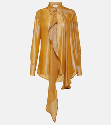 Bluse aus Lamé | Victoria Beckham
