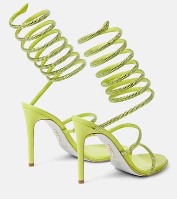 Sandalen Cleo aus Satin mit Kristallen | Rene Caovilla