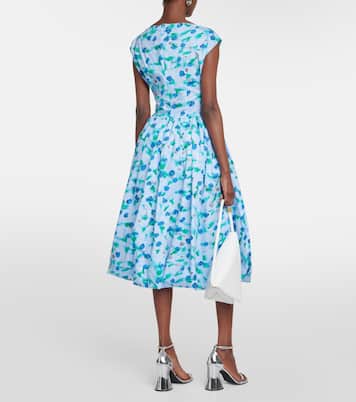 Vestido de popelín de algodón floral | Marni