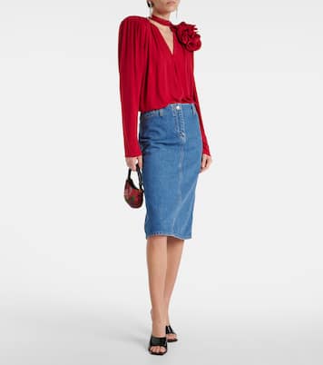 Falda midi de denim | Magda Butrym