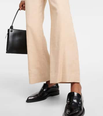 Aubrie linen-blend cropped pants | Veronica Beard