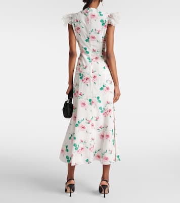 Abito midi in seta con stampa | Alessandra Rich