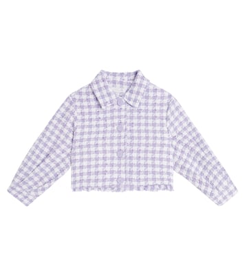 Giacca Spencer in misto cotone pied-de-poule | Monnalisa