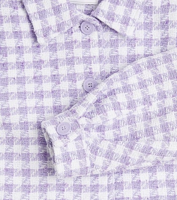 Giacca Spencer in misto cotone pied-de-poule | Monnalisa