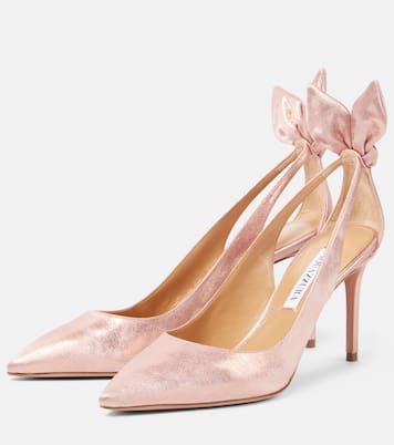 Pumps Bow Tie 85 metallizzate | Aquazzura