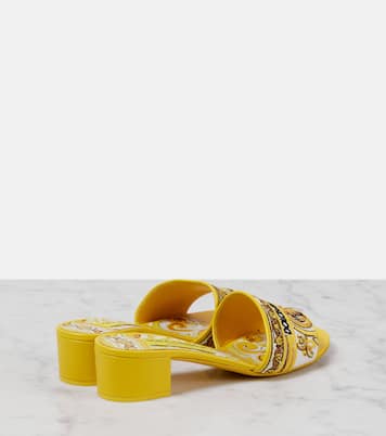 Majolica embroidered mules | Dolce&Gabbana