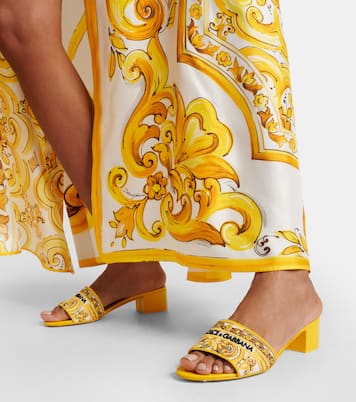 Majolica embroidered mules | Dolce&Gabbana
